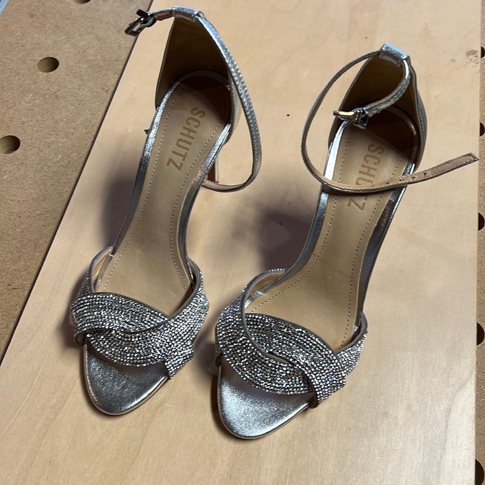 Schutz Ankle Peeptoe sandals